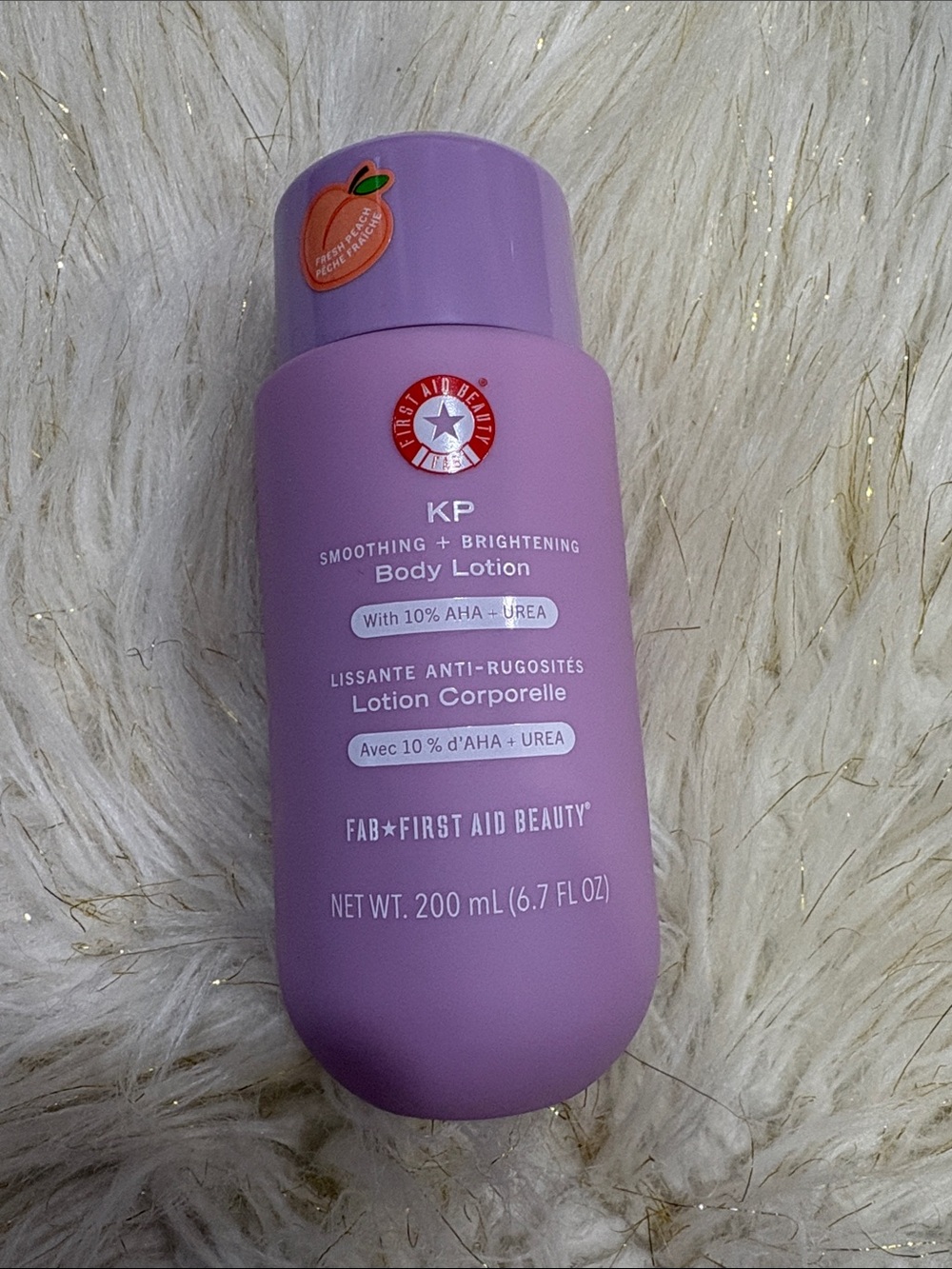 First Aid Beauty KP Smoothing + Brightening Body Lotion -Peach